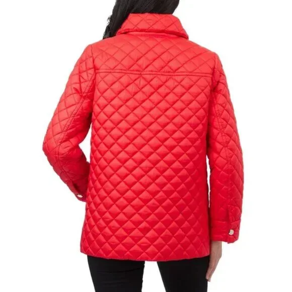 🧥 Anne Klein Quilted Jacket – Red (Size M) 🍁❤️ - Picture 3 of 9